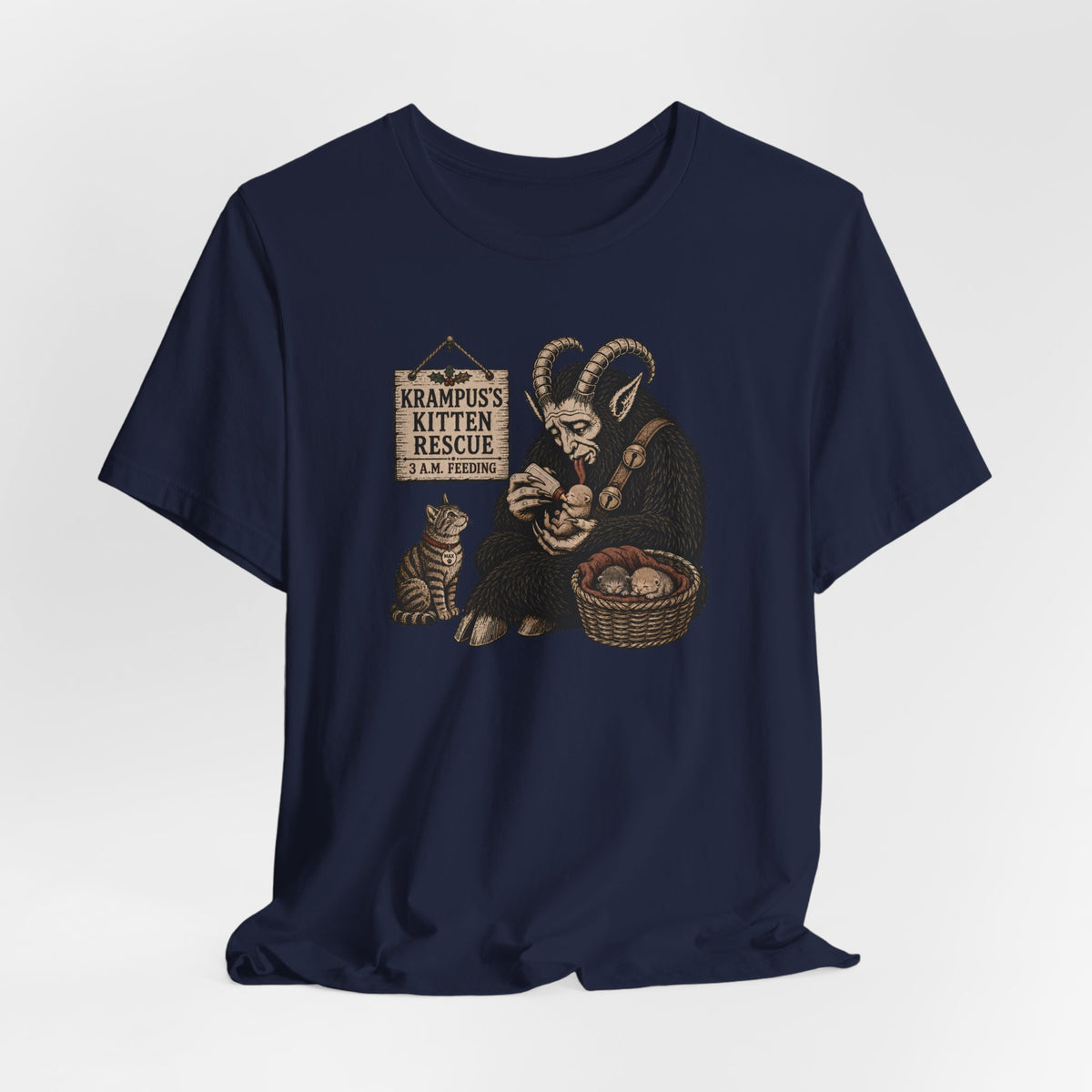 Krampus Kitten Rescue T-Shirt