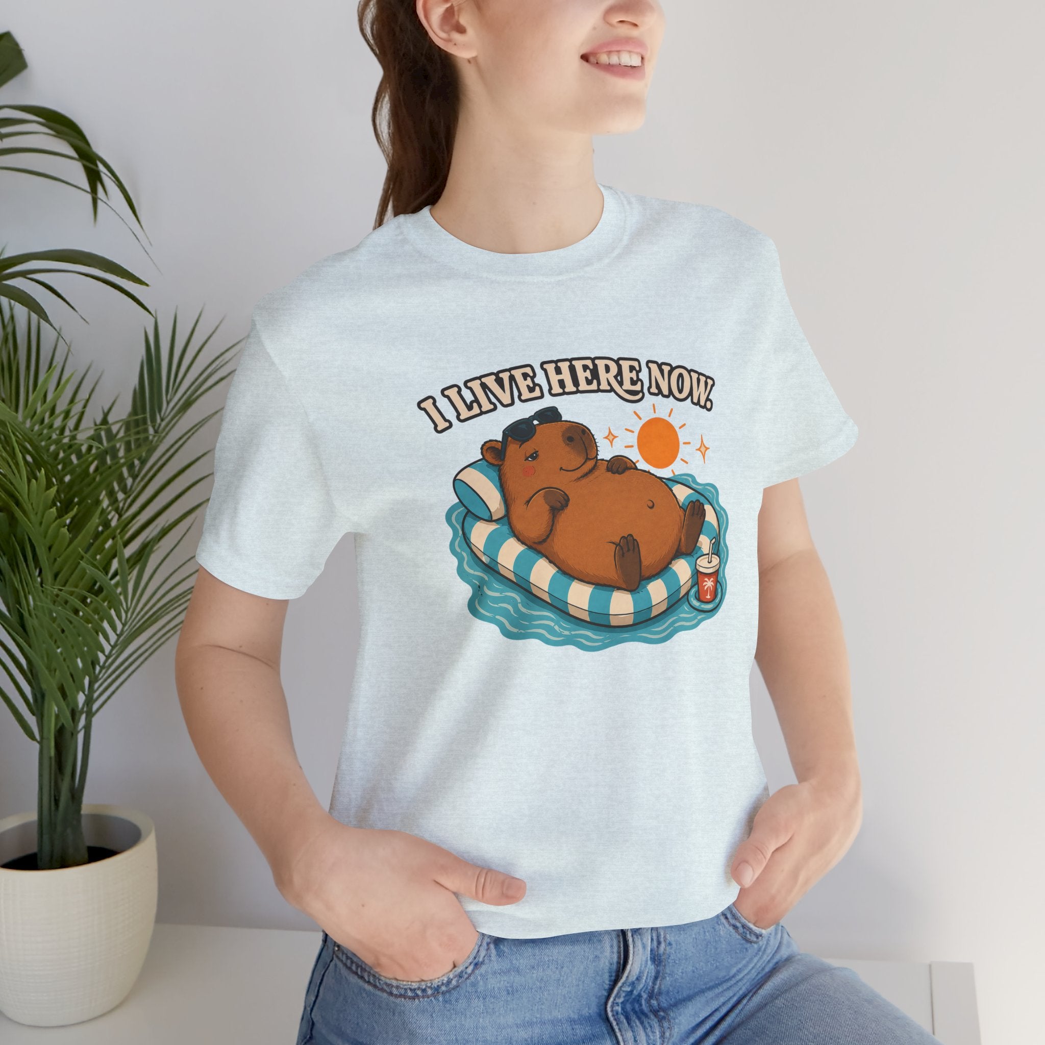 I Live Here Now Capybara T-Shirt