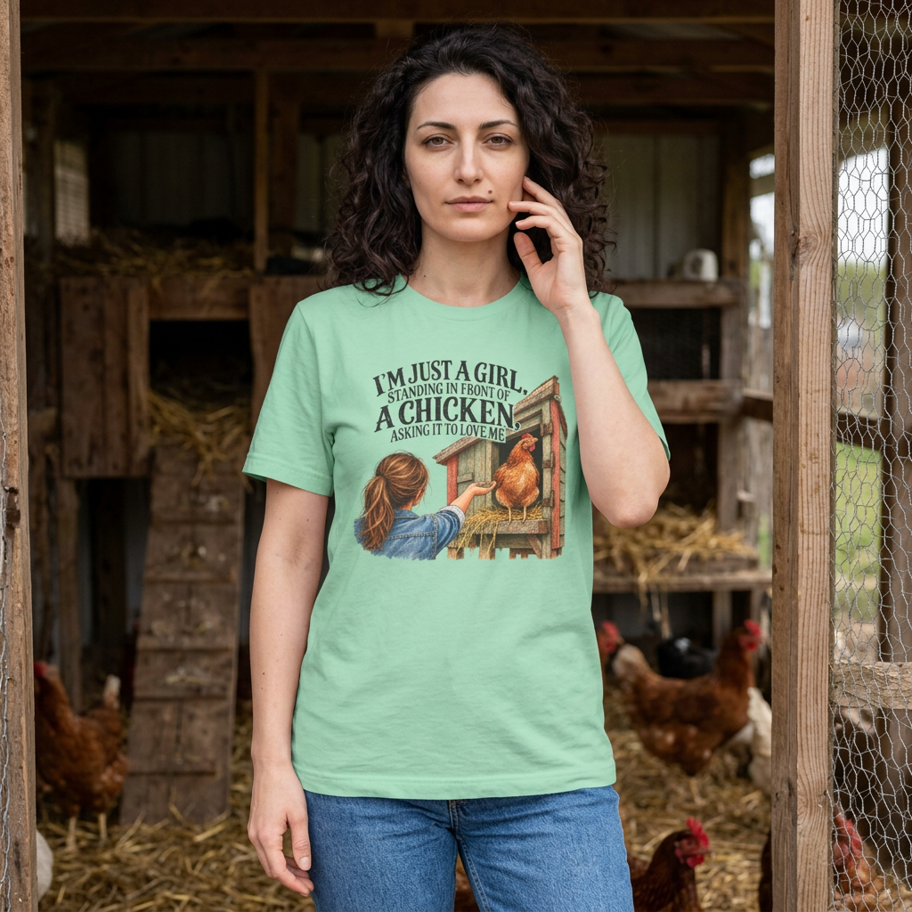 Girl and Her Chicken T-Shirt