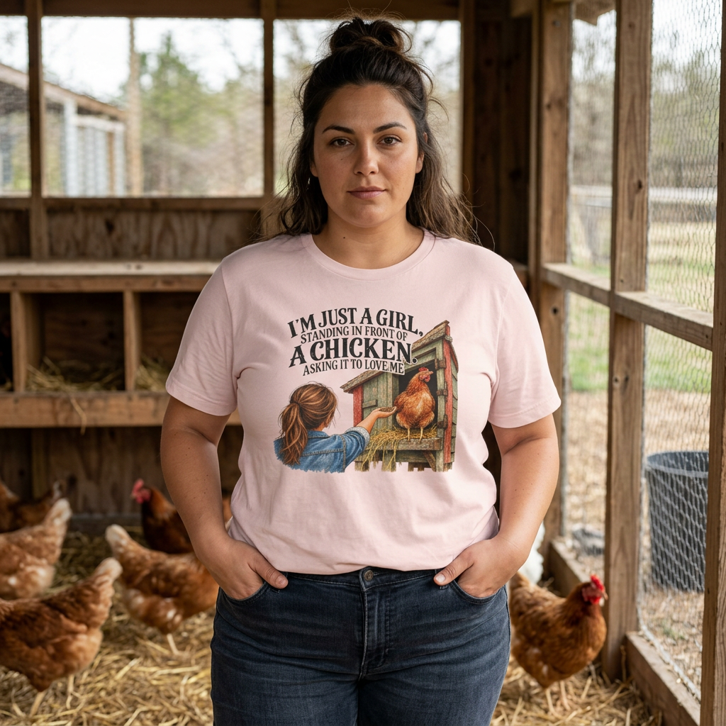 Girl and Her Chicken T-Shirt