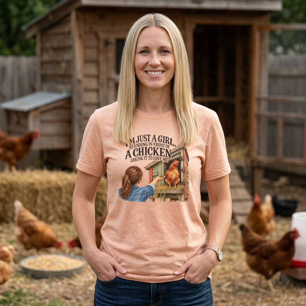 Girl and Her Chicken T-Shirt