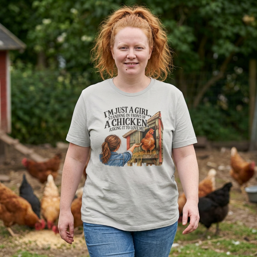 Girl and Her Chicken T-Shirt