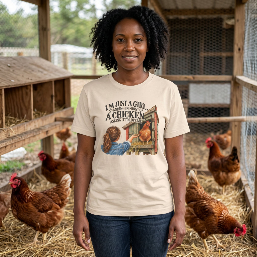 Girl and Her Chicken T-Shirt