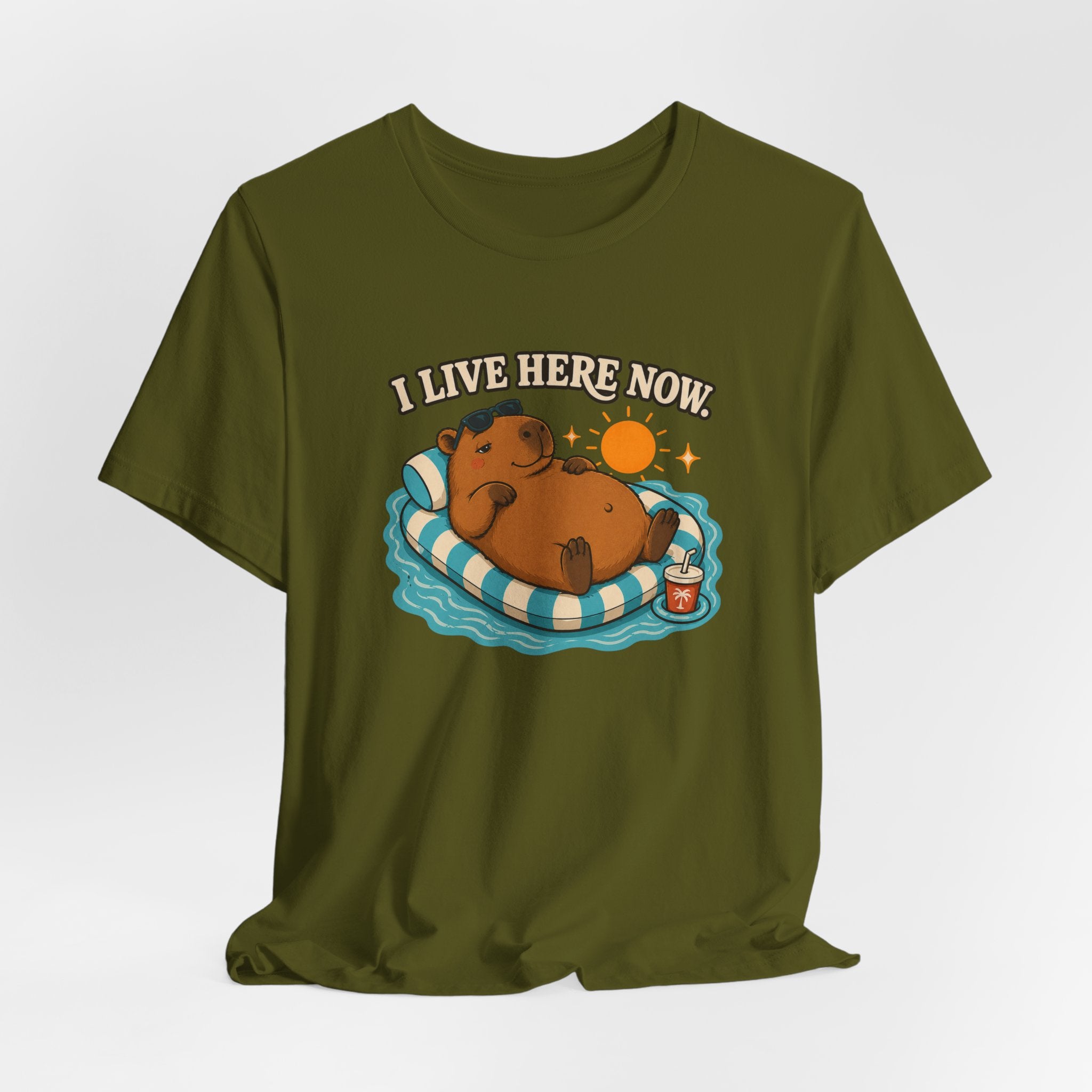 I Live Here Now Capybara T-Shirt