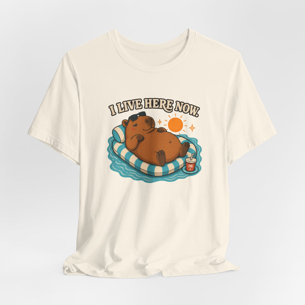 I Live Here Now Capybara T-Shirt