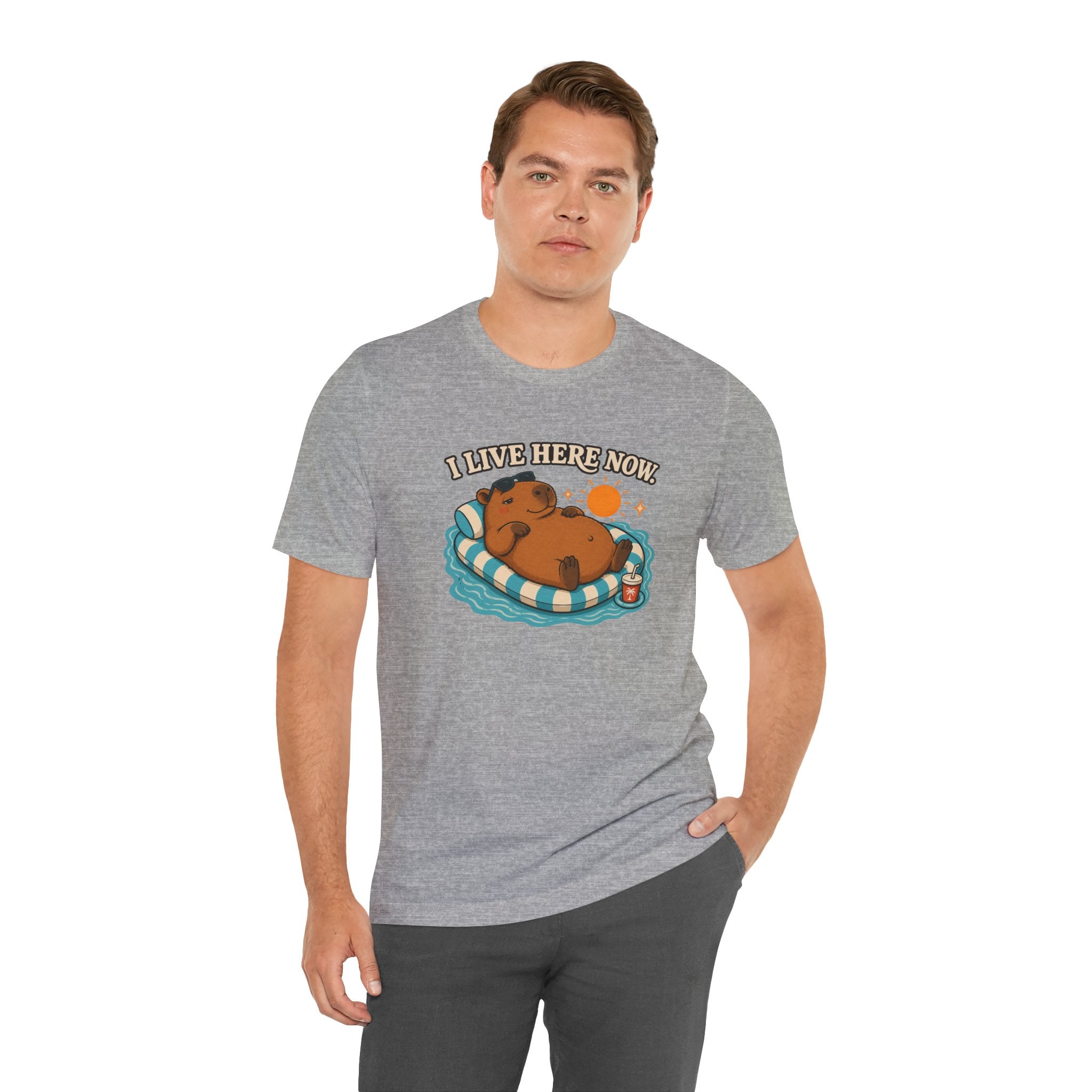 I Live Here Now Capybara T-Shirt