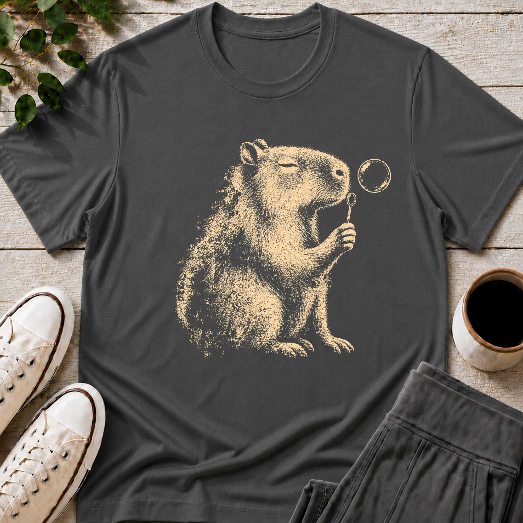 Bubble Blower Capybara T-Shirt