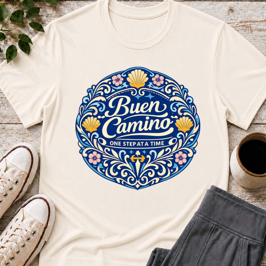 Buen Camino Badge T-Shirt