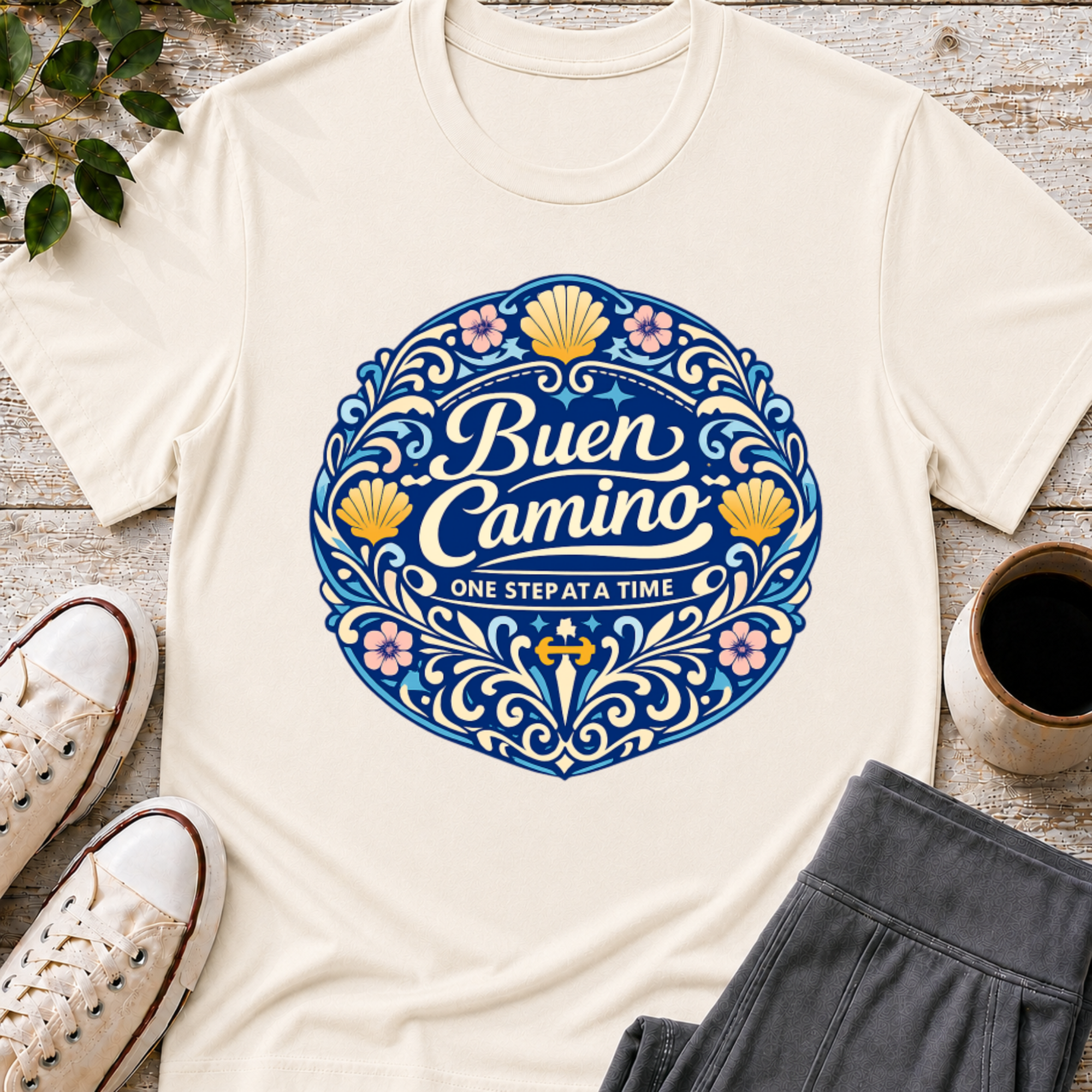 Buen Camino Badge T-Shirt