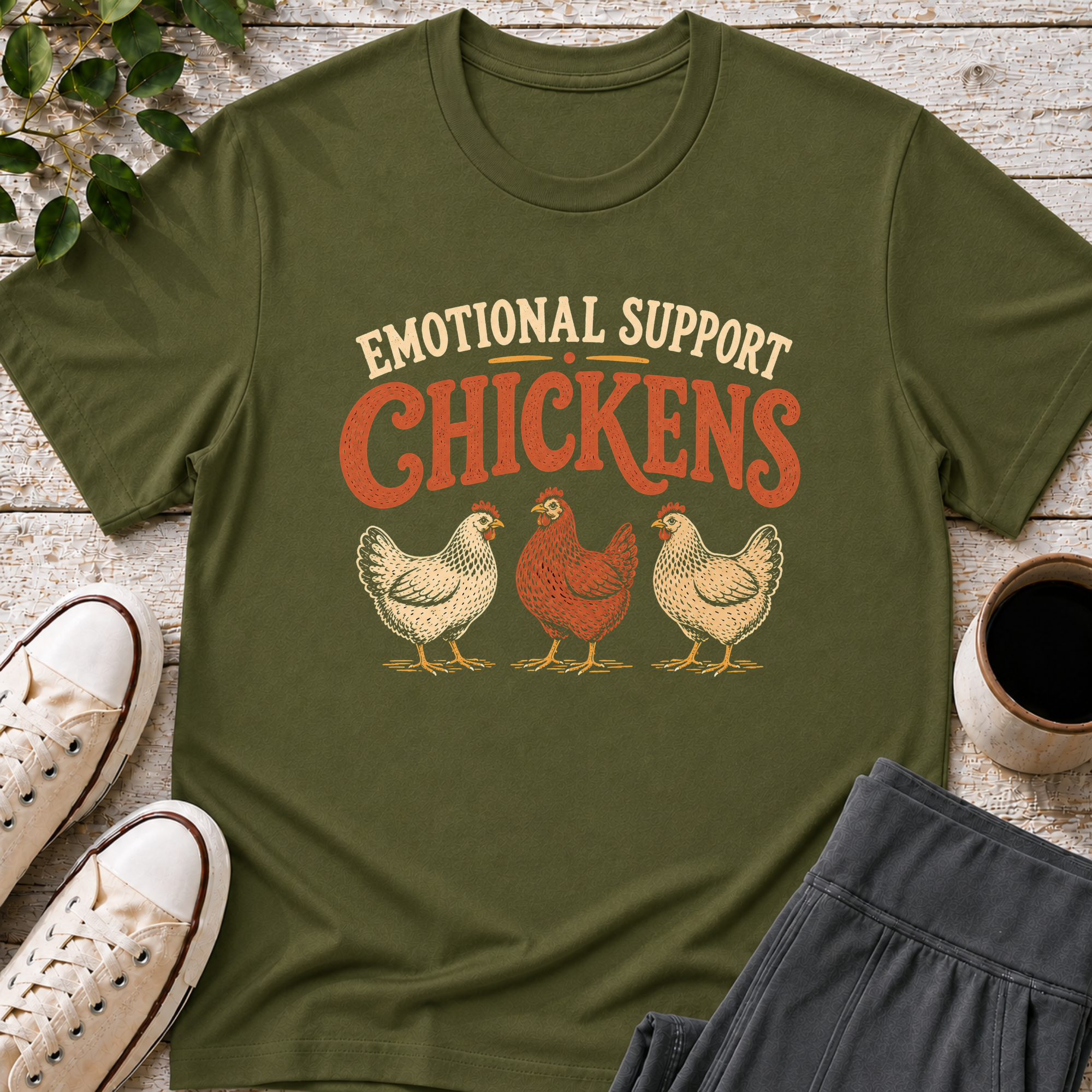 Emotional Support Chickens T-Shirt