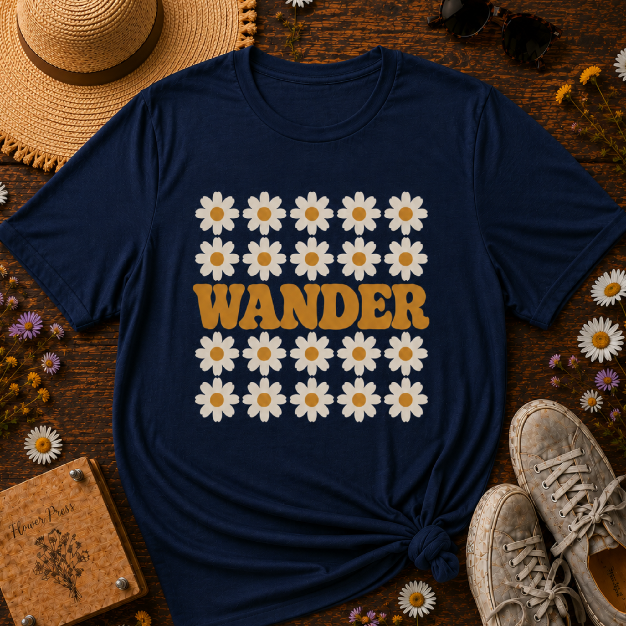 Wander Through the Daisies Short Sleeve T-Shirt