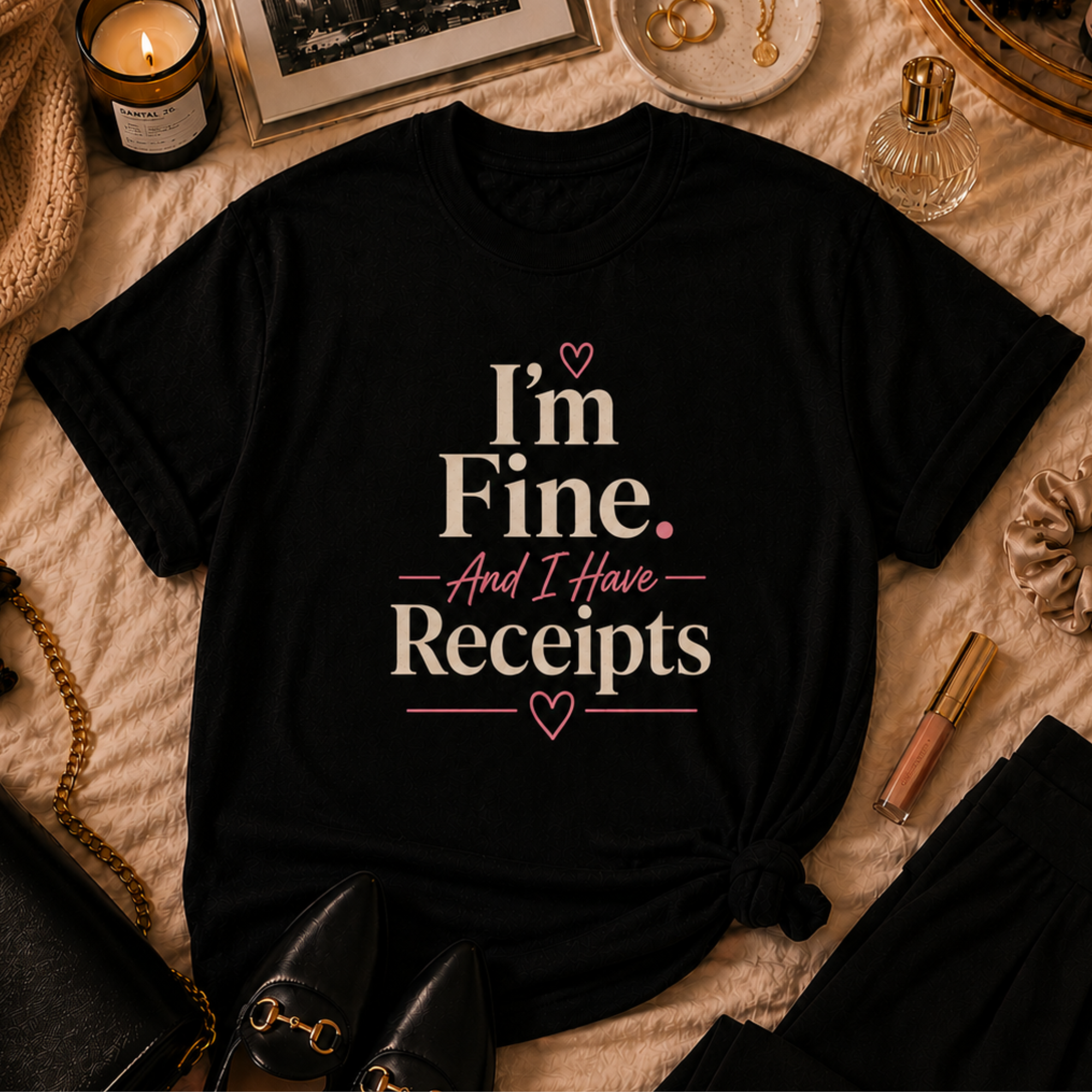 I'm Fine with Receipts T-Shirt