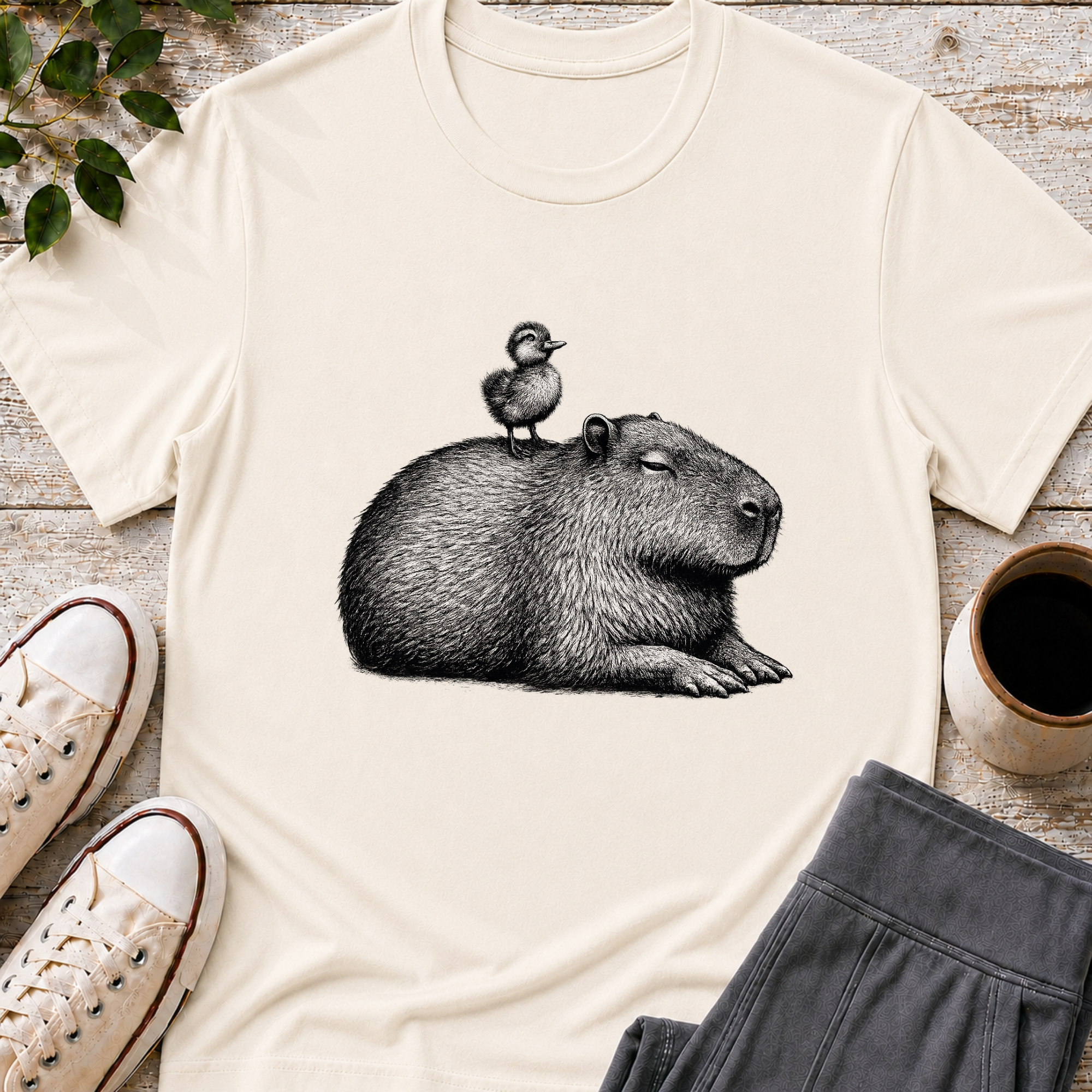 Tiny Passenger Capybara T-Shirt