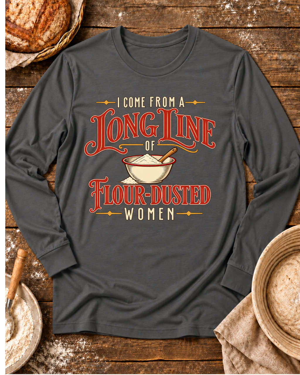 Flour Dusted Women Long Sleeve T-Shirt