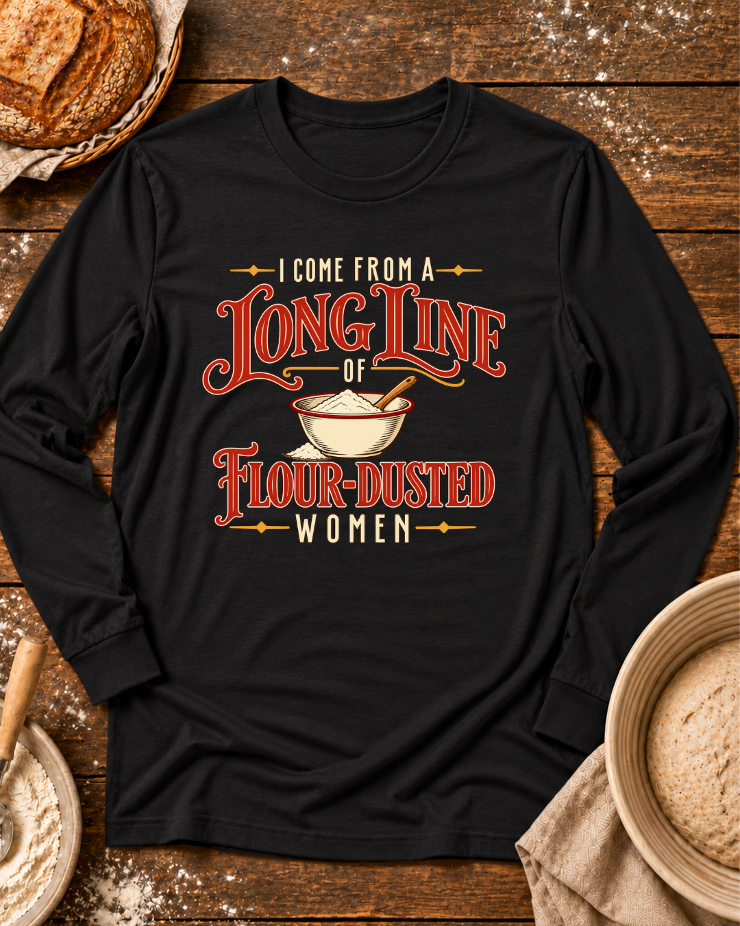 Flour Dusted Women Long Sleeve T-Shirt
