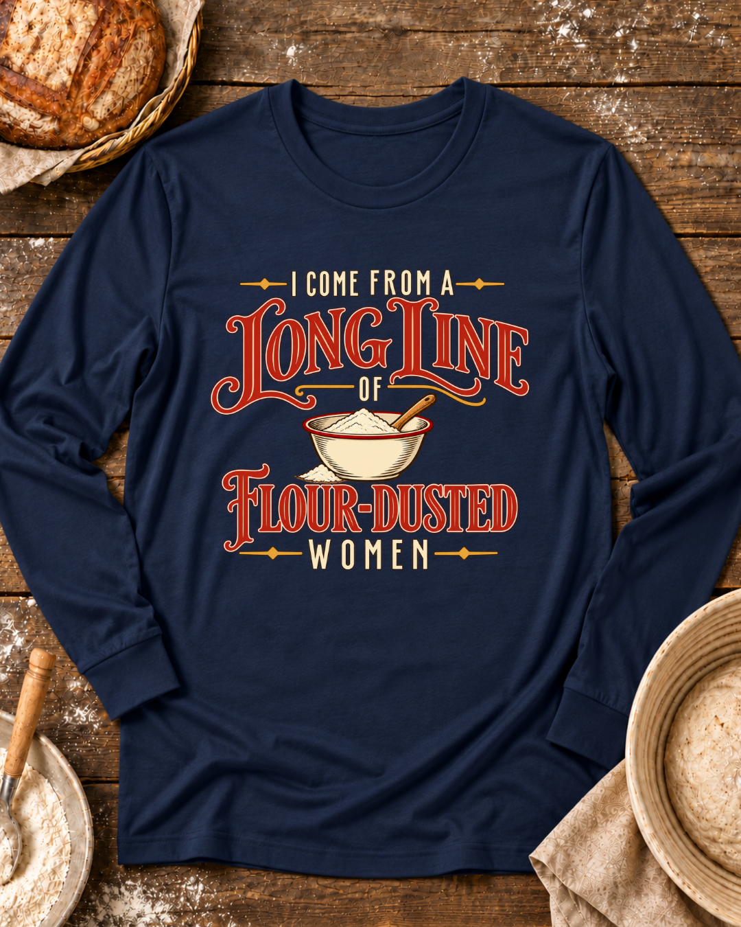 Flour Dusted Women Long Sleeve T-Shirt