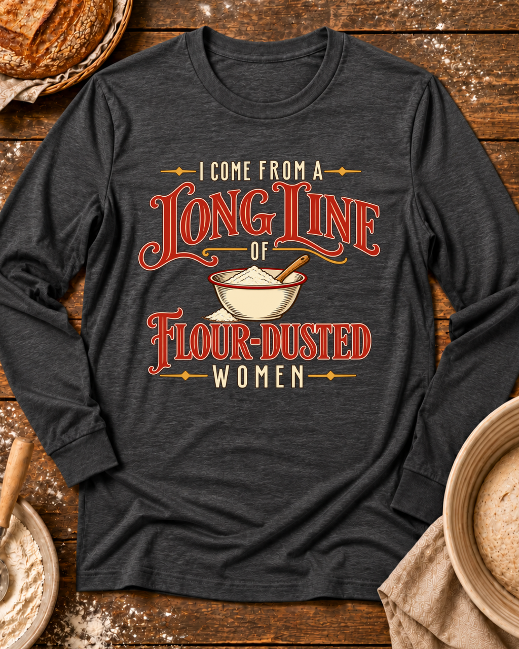 Flour Dusted Women Long Sleeve T-Shirt