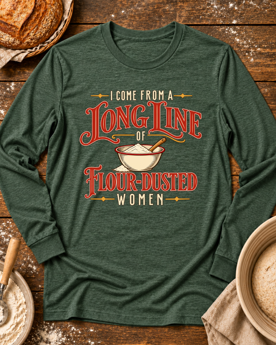 Flour Dusted Women Long Sleeve T-Shirt