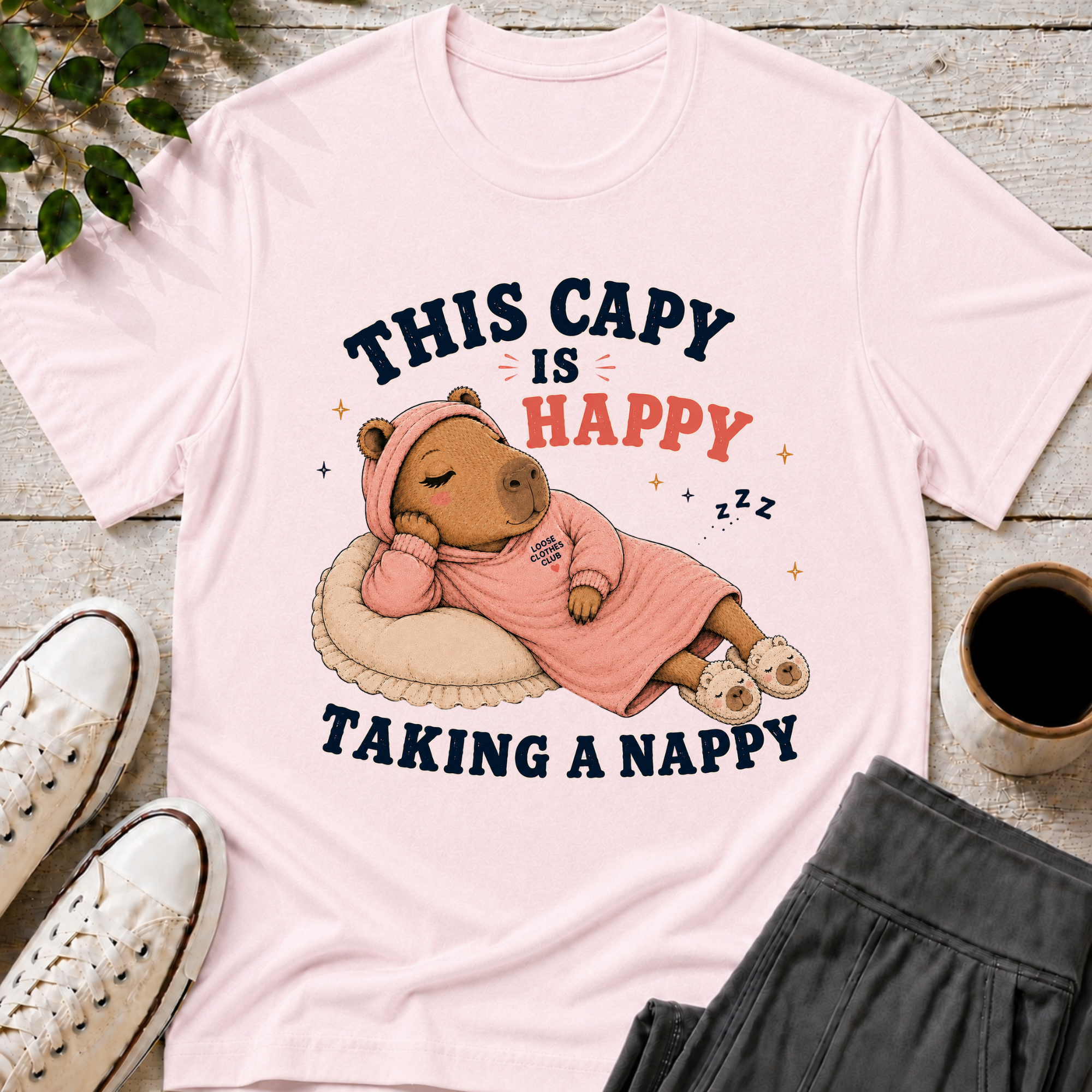 Happy Nappy Capy T-Shirt