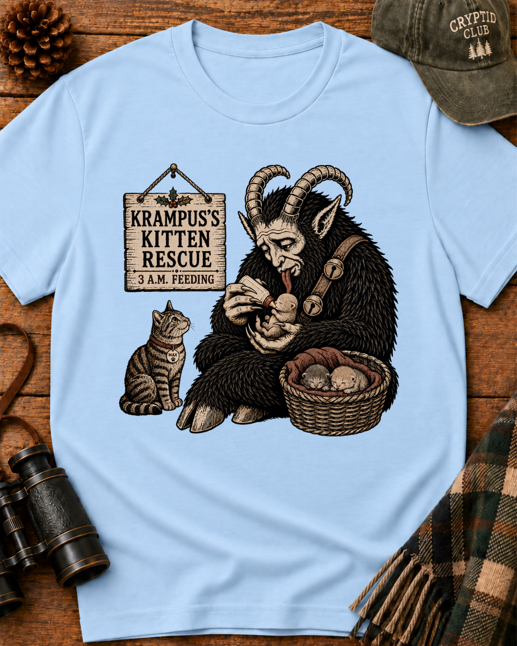 Krampus Kitten Rescue T-Shirt