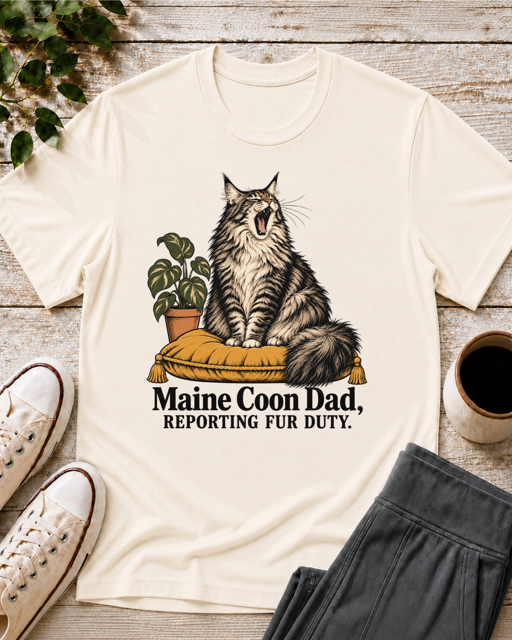 Maine Coon Dad T-Shirt