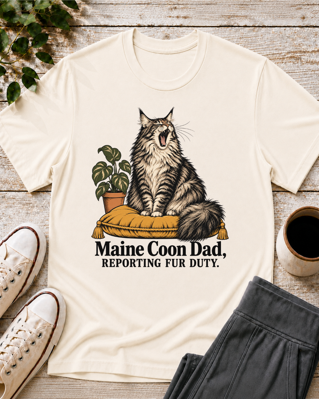 Maine Coon Dad T-Shirt