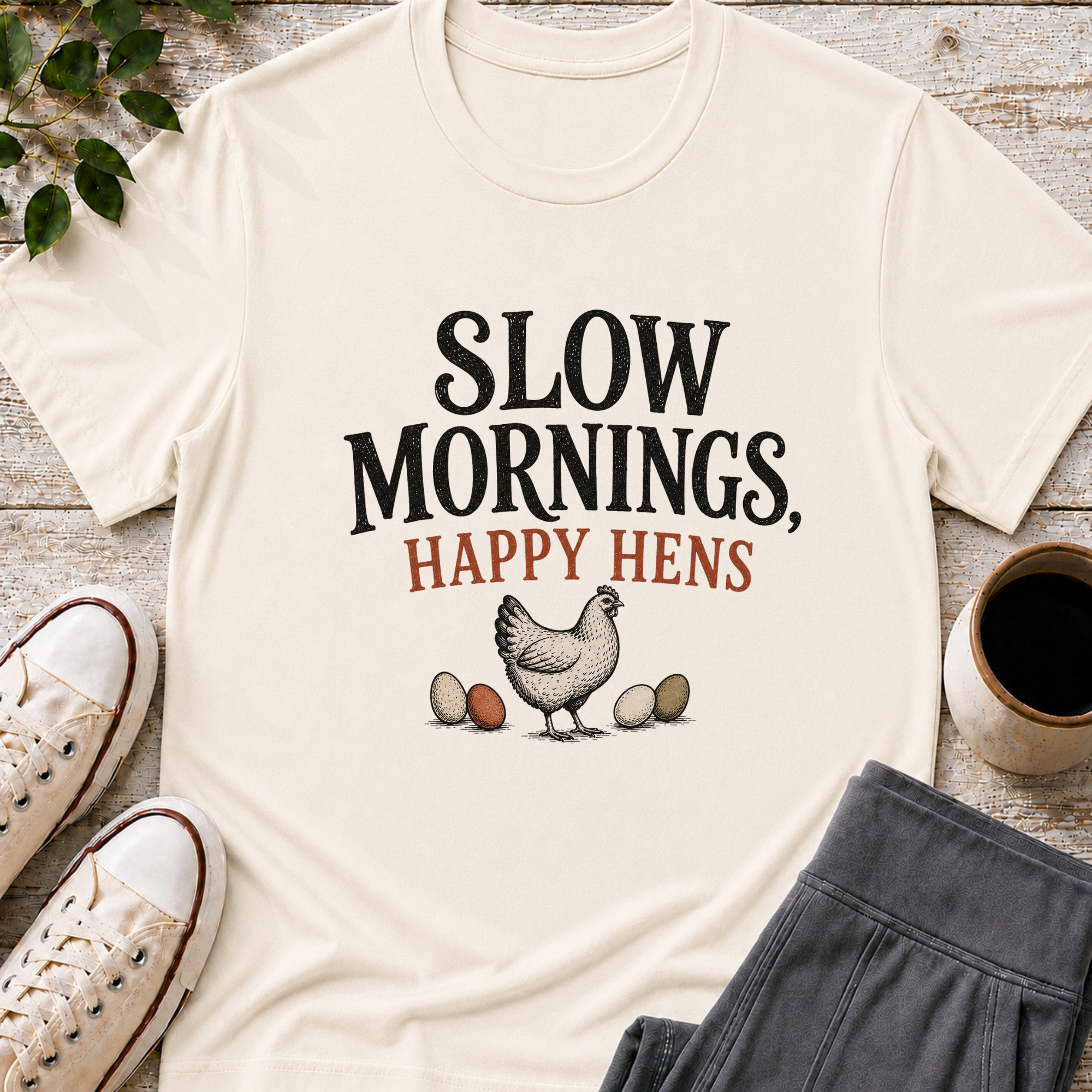 Slow Mornings Happy Hens