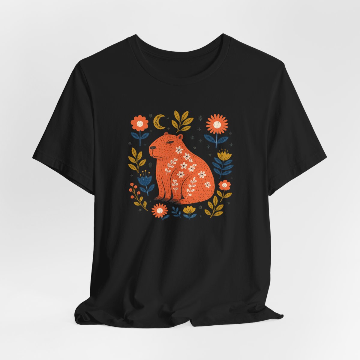Flower Power Capybara T-Shirt