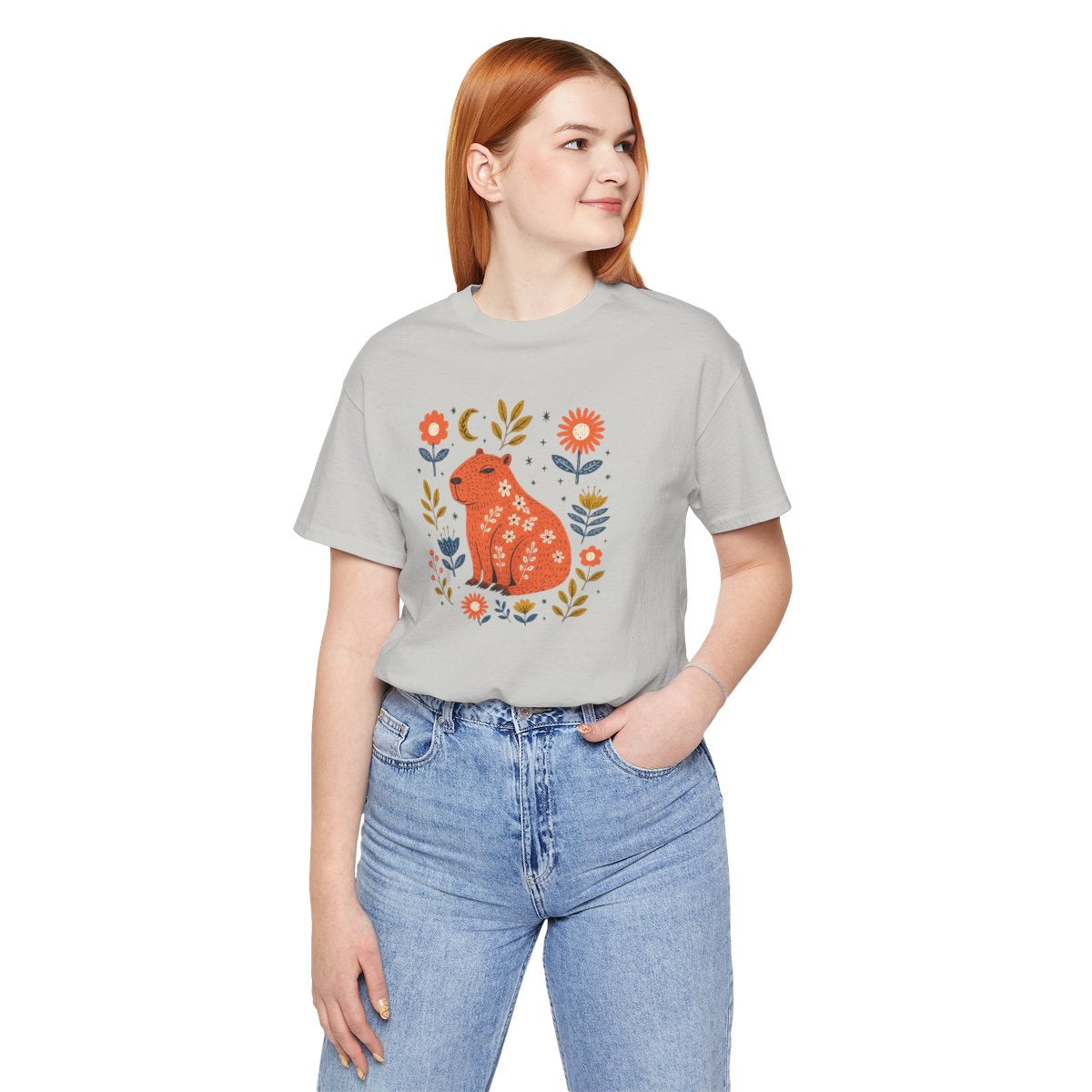 Flower Power Capybara T-Shirt